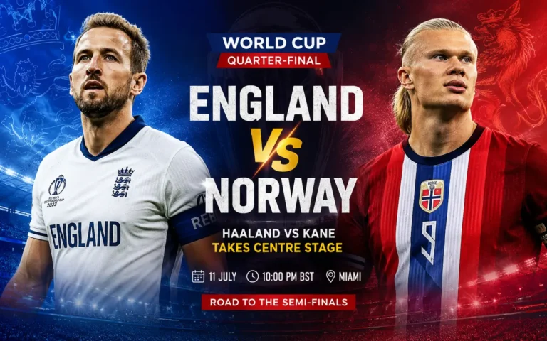 England vs Norway World Cup Preview Haaland vs Kane Takes Centre Stage England vs Norway FIFA World Cup quarter-final preview featuring Harry Kane and Erling Haaland ahead of the high-stakes knockout clash for a semi-final place.
