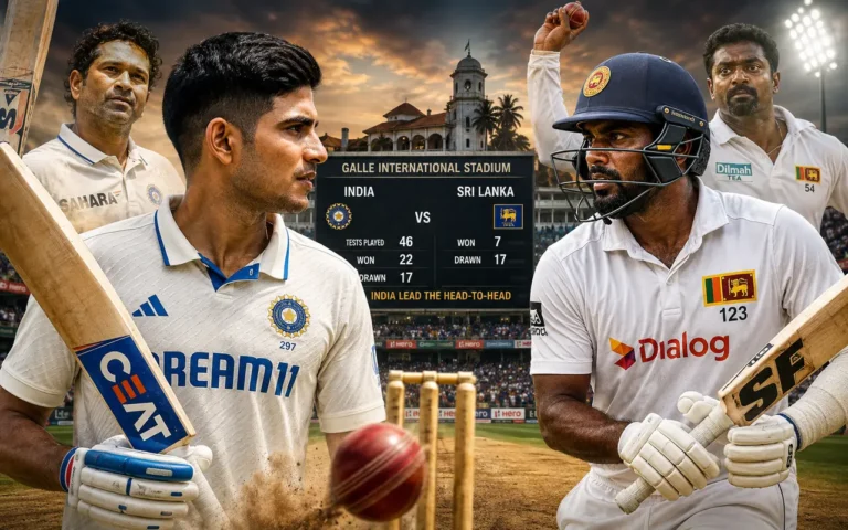 India vs Sri Lanka Test records and head-to-head stats at Galle