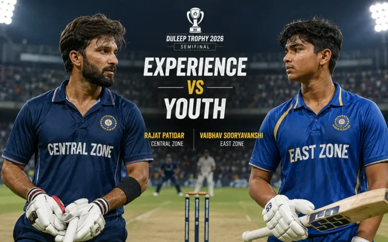 Rajat Patidar and Vaibhav Sooryavanshi in the Duleep Trophy 2026 semifinal